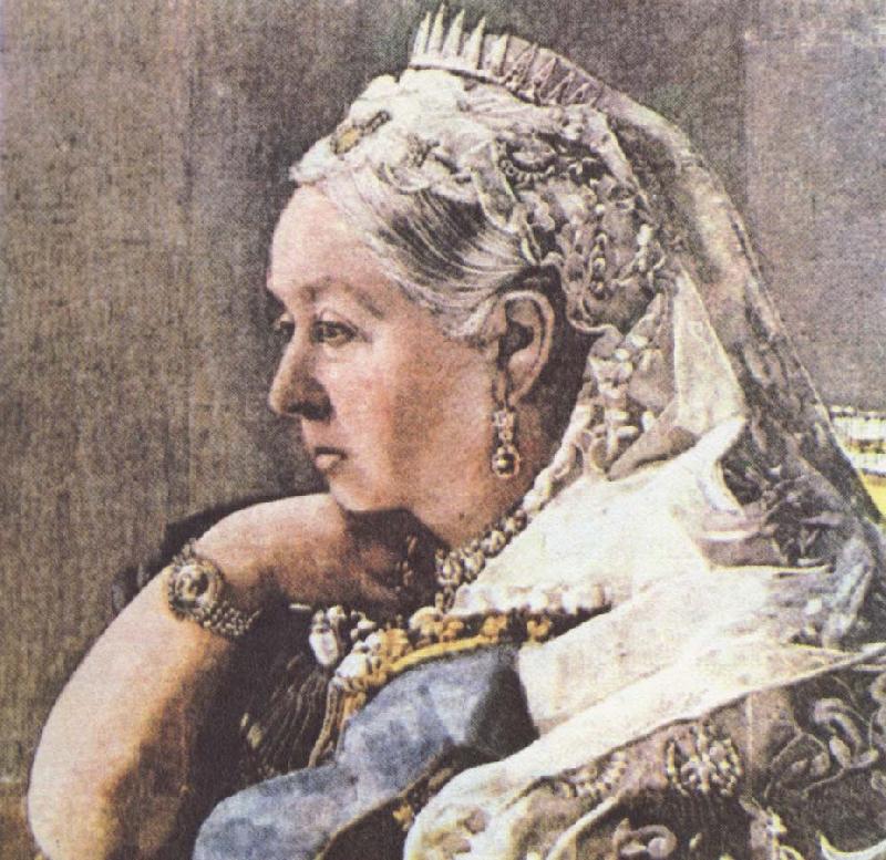 unknow artist den aldrade drottningen som vi ar vana att se henne Germany oil painting art